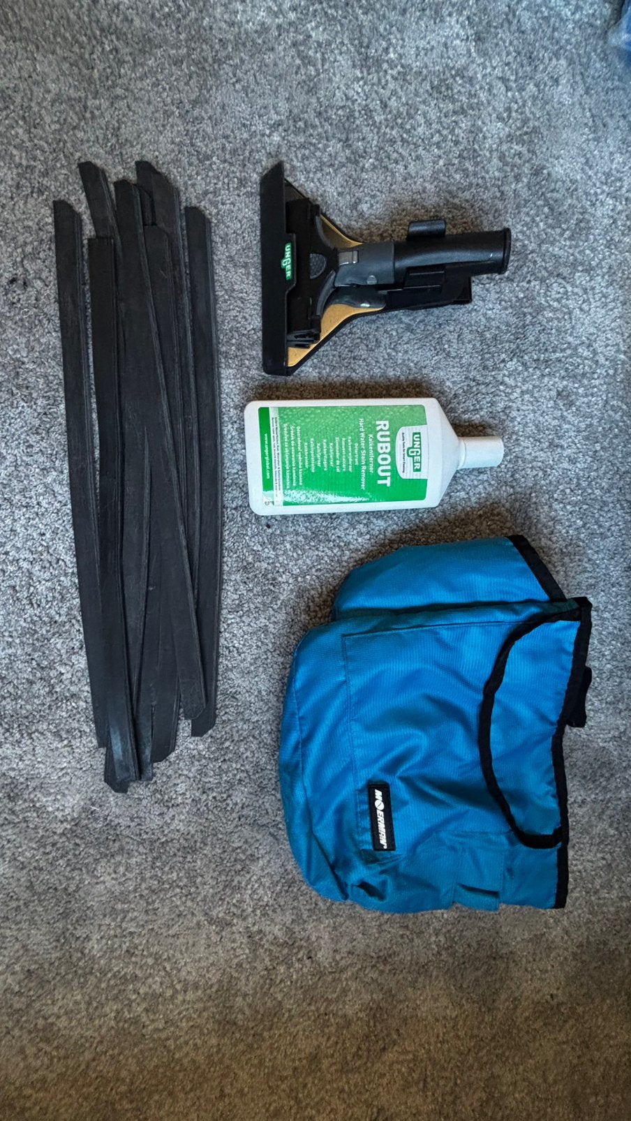Pro kit voor ruitenreiniger, Ophalen