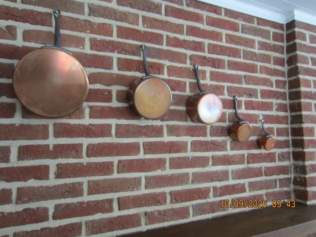 oude koperen potten, Antiek en Kunst, Ophalen