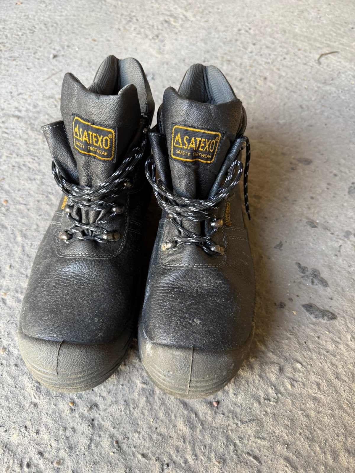 Werkschoenen van het merk satexo (maat 42), Zwart, Ophalen of Verzenden, Werkschoenen, Gedragen