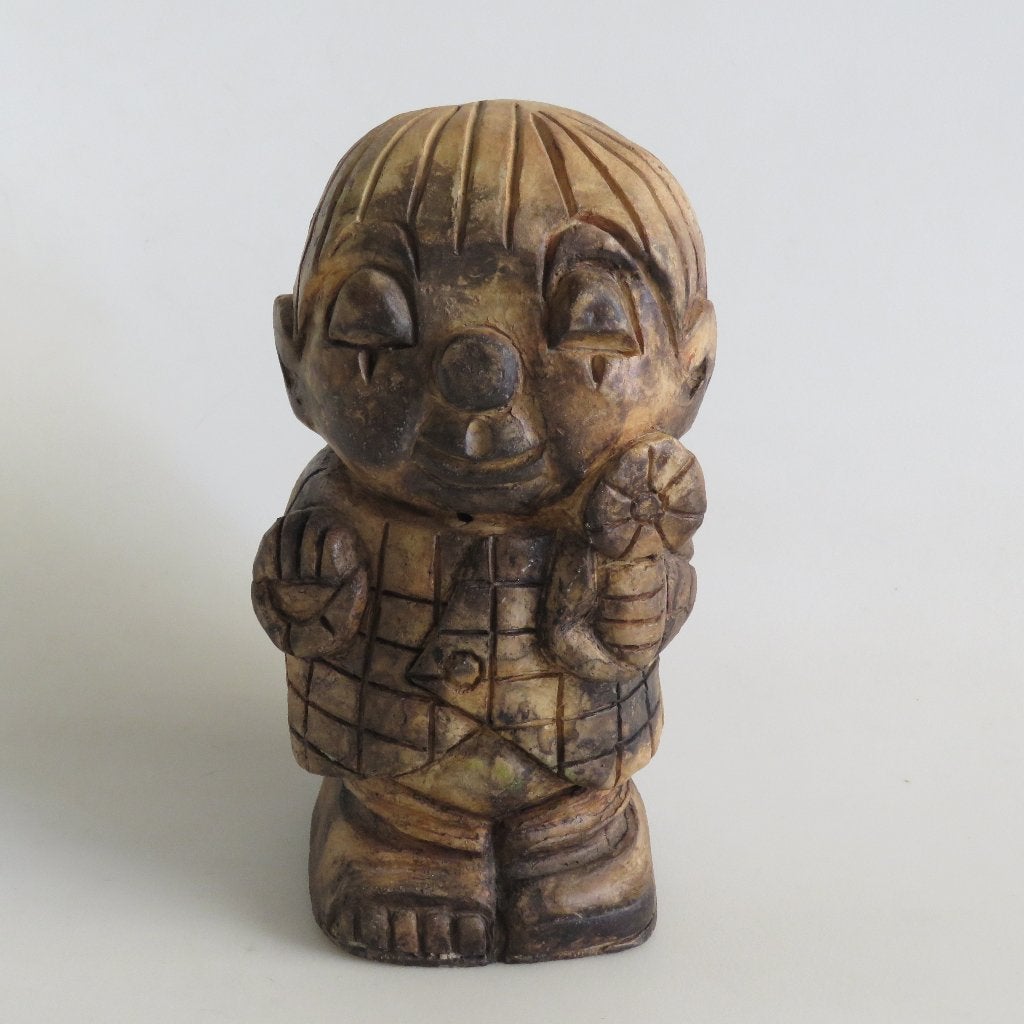 Vintage beeld Clown keramiek studiokeramiek, Ophalen of Verzenden, Beeld
