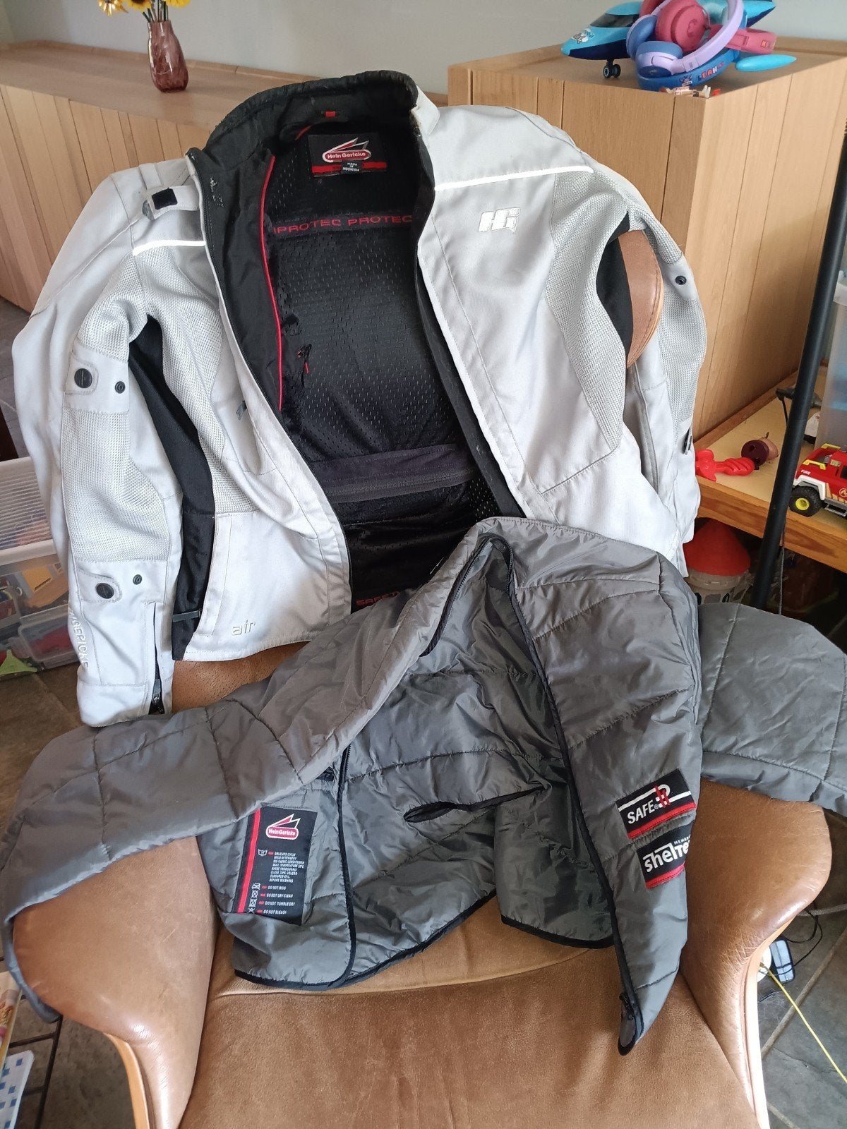 motorvest, grijs, Hein Gericke. maat 42, Ophalen