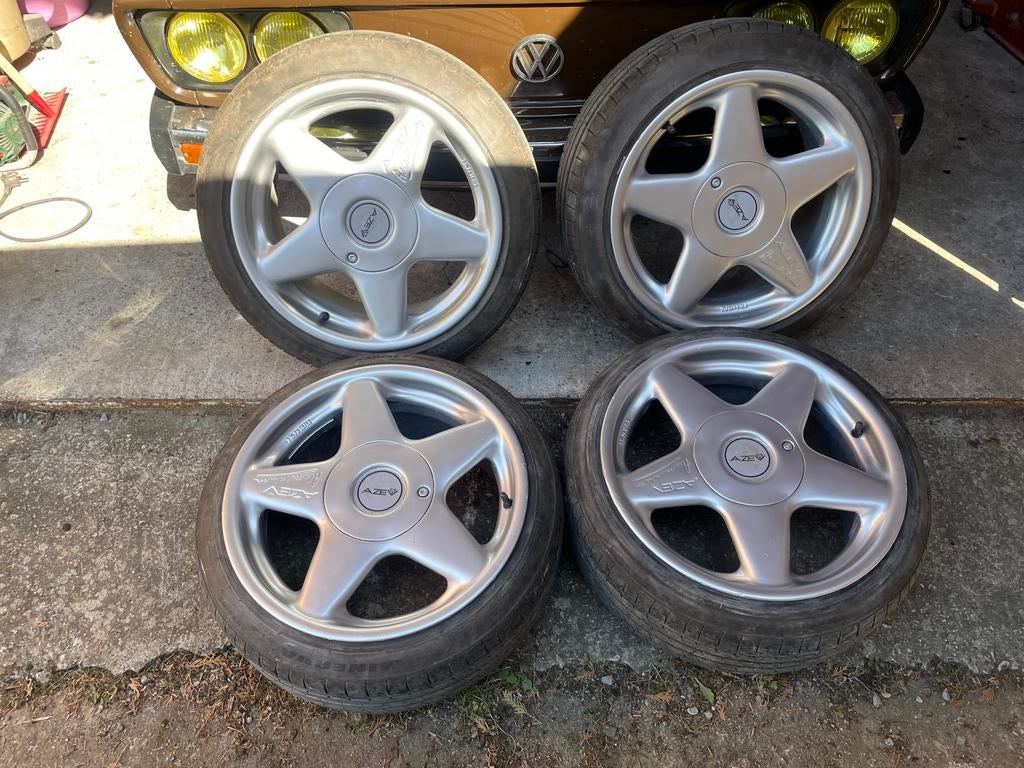 Jantes Azev 16 pouces 4x100, Autos : Pièces & Accessoires, Pneus & Jantes, Enlèvement, 16 pouces, Pneu(s)