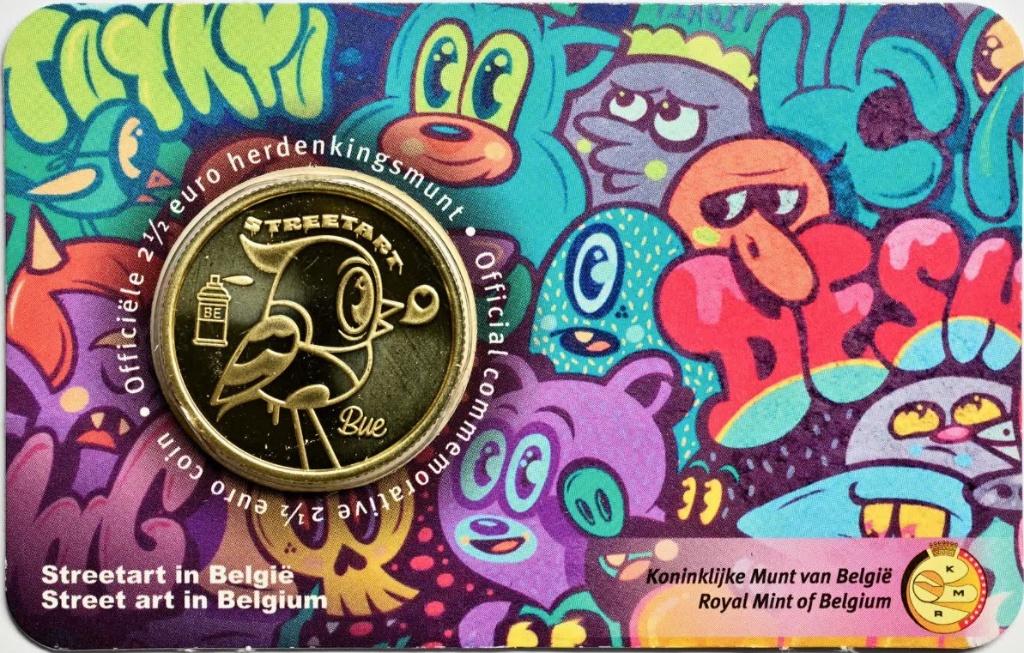 2,5 euro België 2025 Street Art in coincard Vlaams, Ophalen of Verzenden, België, 5 euro