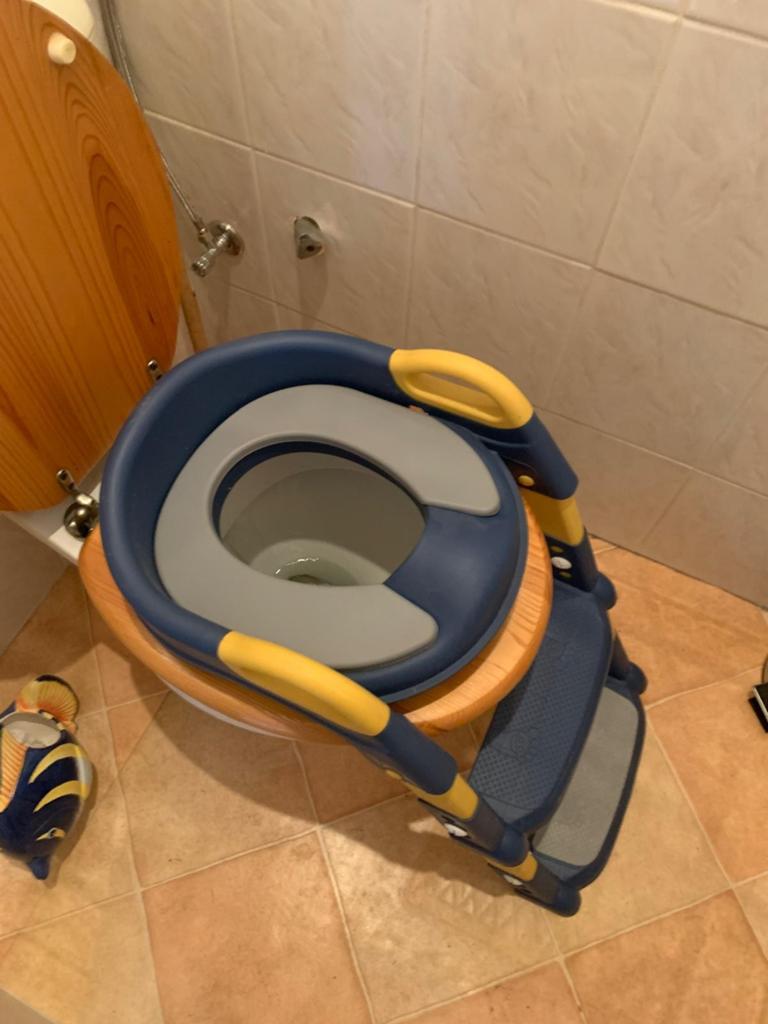 WC trapje peuter, Ophalen