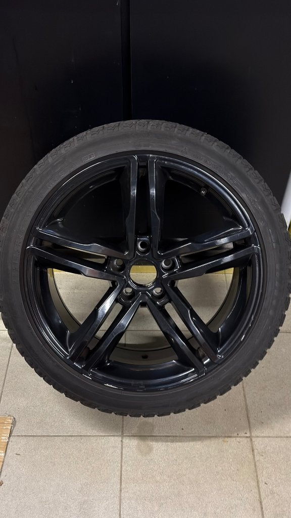 18 inch alu velgen met winterbanden audi a5, 18 inch, Gebruikt, Velg(en), Personenwagen