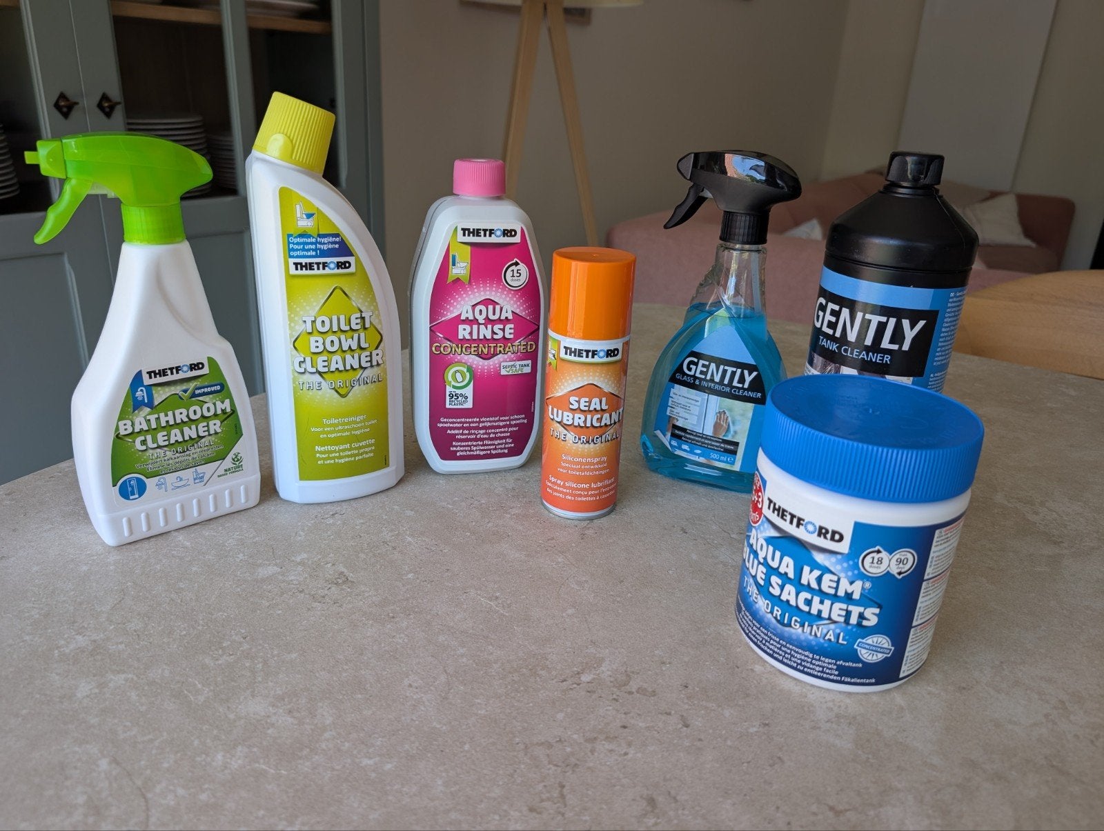 Produits nettoyants Thetford & Gently, Enlèvement