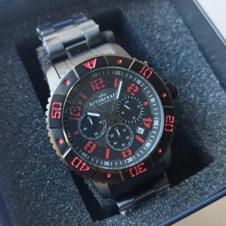 Montre Rotorcraft, Bijoux, Sacs & Beauté, Montres | Hommes, Autres marques, Enlèvement ou Envoi, Acier, Acier
