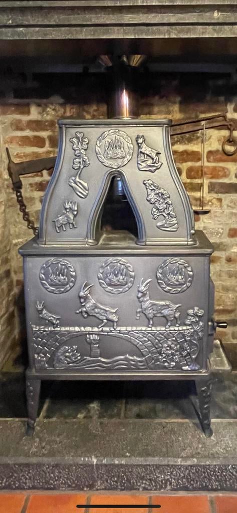 Poele Dovre, Maison & Meubles, Poêles, Enlèvement, Utilisé, Bois, Autoportant