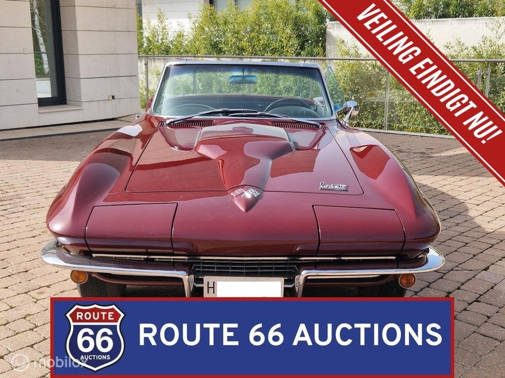 Chevrolet Corvette Sting Ray 427 Turbo Jet | 1966 | Route 66, Auto's, Chevrolet, Zwart, Bedrijf, Handgeschakeld