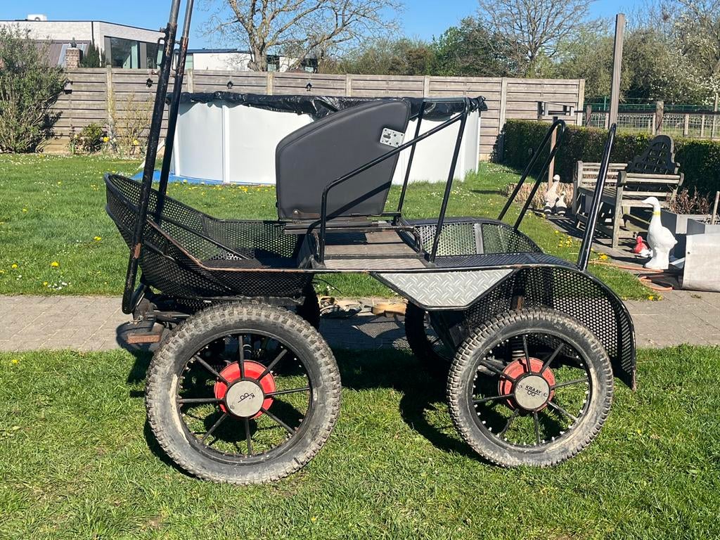 Receatie marathon wagen pony, Dieren en Toebehoren, Rijtuigen en Koetsen, Zo goed als nieuw, Pony