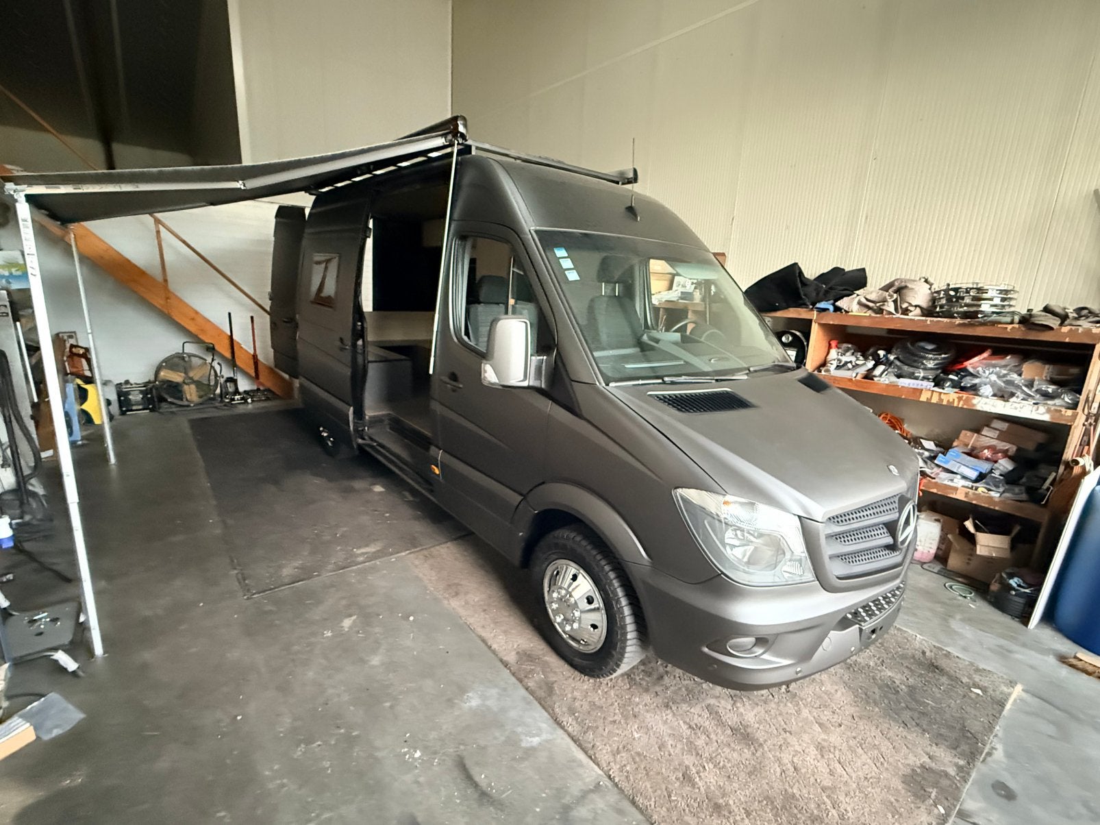 Campervan mb sprinter, Caravans en Kamperen, Diesel, Particulier, Koelkast, Luifel