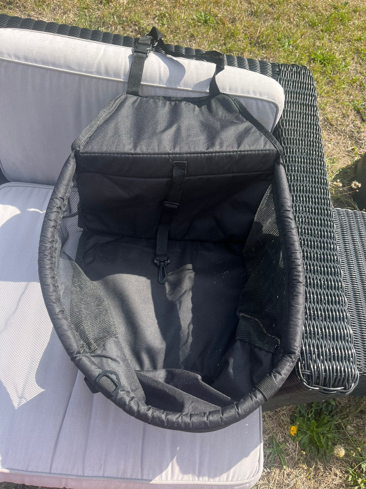Suege auto pour chien noir comme neuf, Enlèvement ou Envoi, Comme neuf, Collier