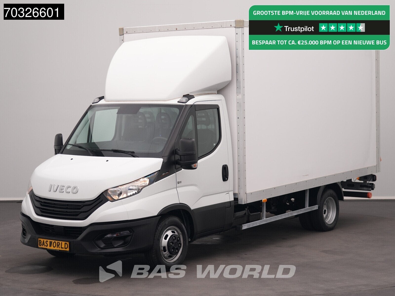 Iveco Daily 35C16 3.0L Laadklep Dubbellucht Bakwagen 160PK M, Auto's, Bestelwagens en Lichte vracht, Stof, Gebruikt, Euro 6, 4 cilinders