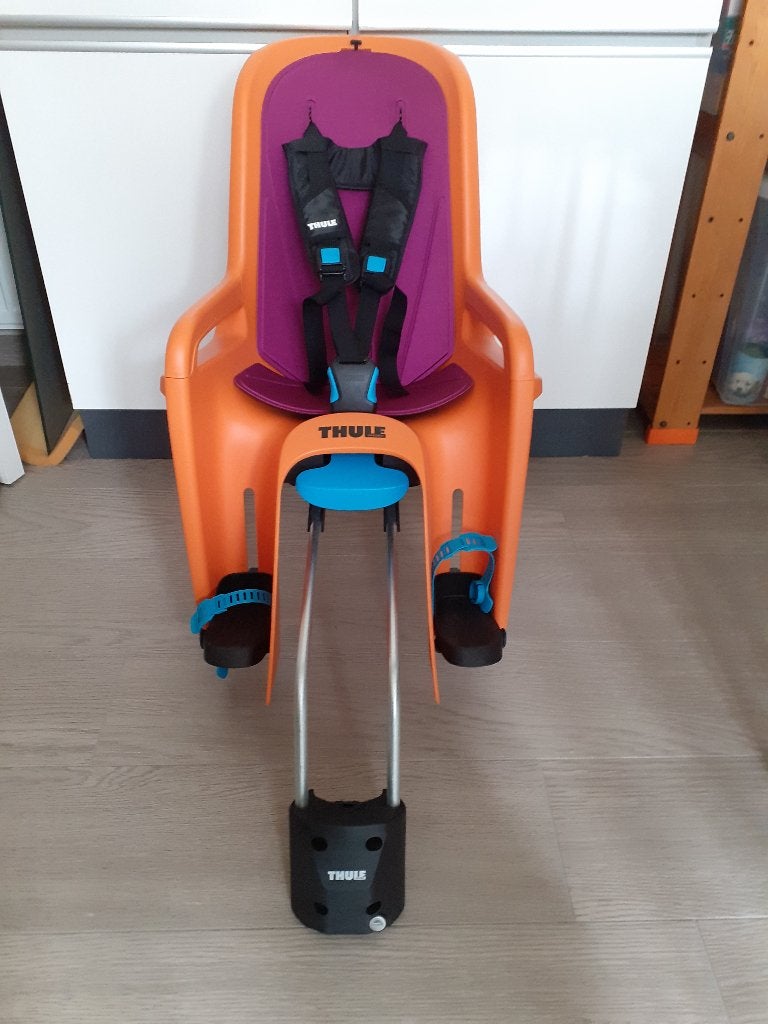 Fietsstoeltje Thule, Achterzitje, Voetsteuntjes, Zo goed als nieuw, Thule / Chariot