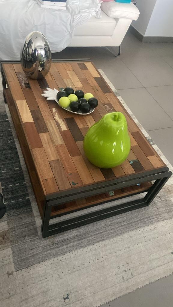 A VENDRE : Table basse (style industriel), 100 à 150 cm, Moins de 50 cm, Comme neuf, Enlèvement