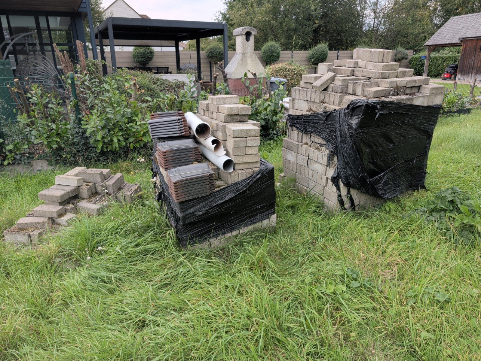 beton stenen >1.8m3 formaat 22x10.5x6.5cm klinker, Ophalen, Klinkers, Zo goed als nieuw, 10 m² of meer