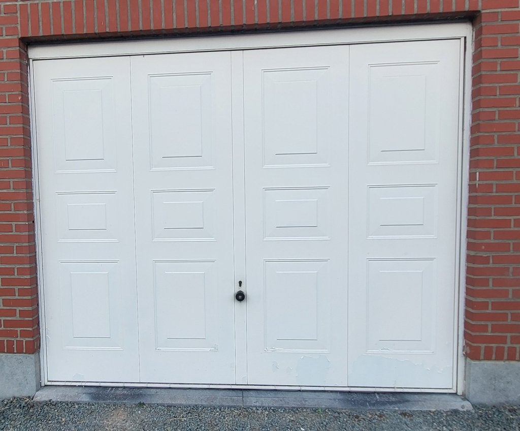 Garagepoort  wit Hormann, Doe-het-zelf en Bouw, Ophalen, Gebruikt, Garagedeur