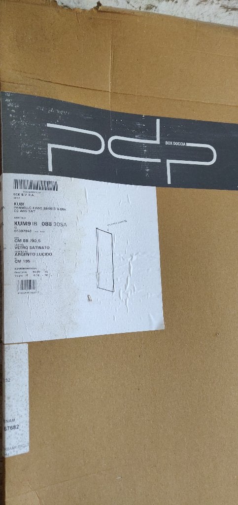 Vaste douchewand 195x88cm, Ophalen, Nieuw, Glas, Douche