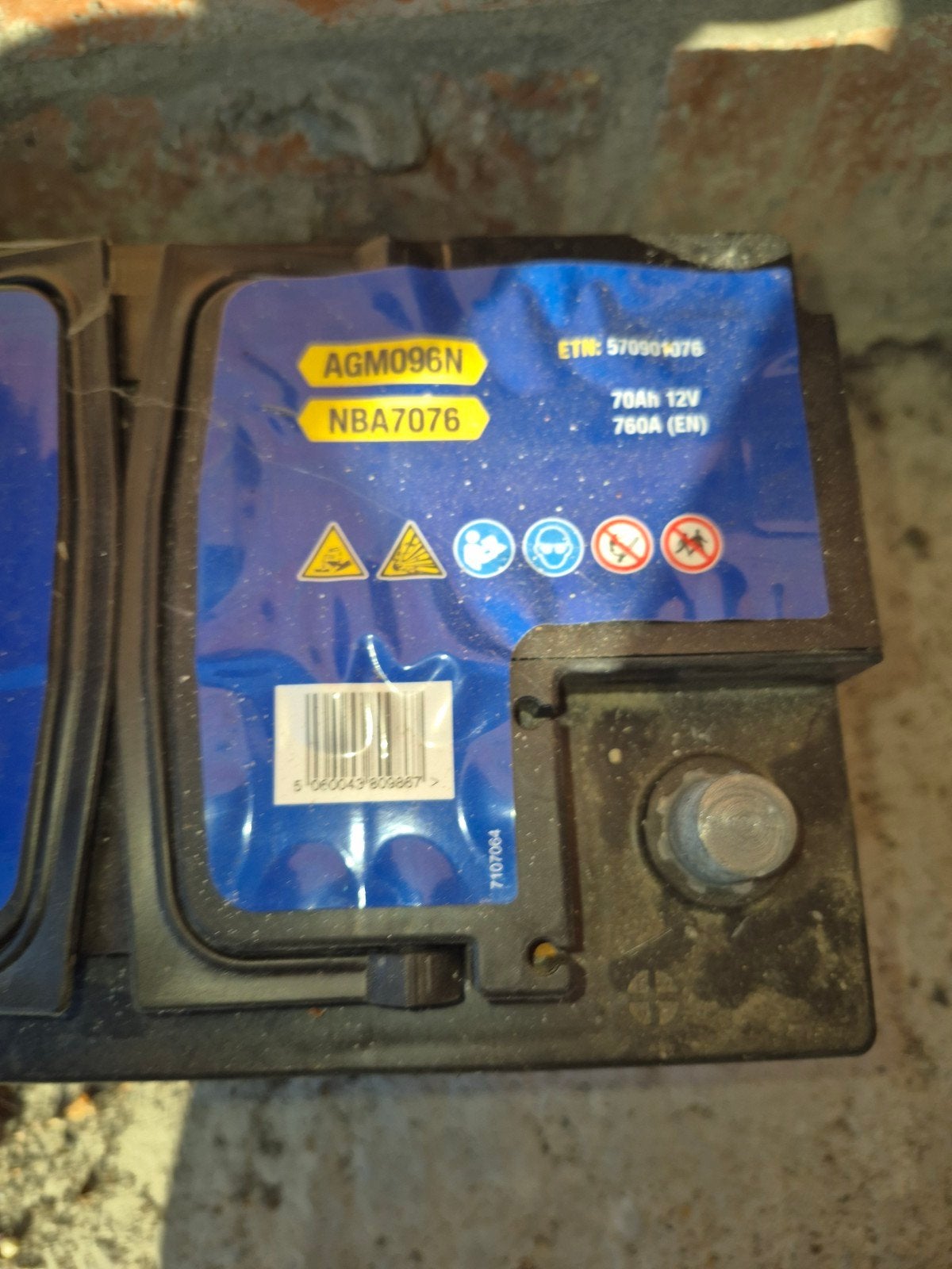 accu napa 70ah, Auto-onderdelen