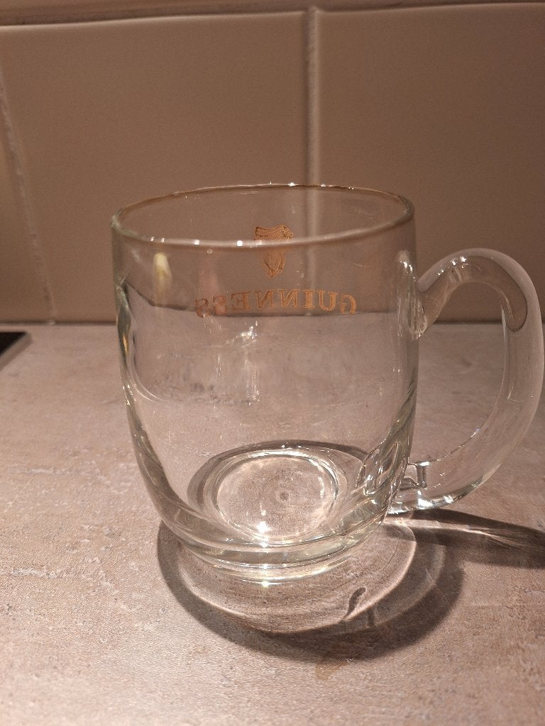 Guinness Half pint Waterford Crystal "tankard" glas, Verzamelen, Ophalen of Verzenden, Gebruikt, Bierglas