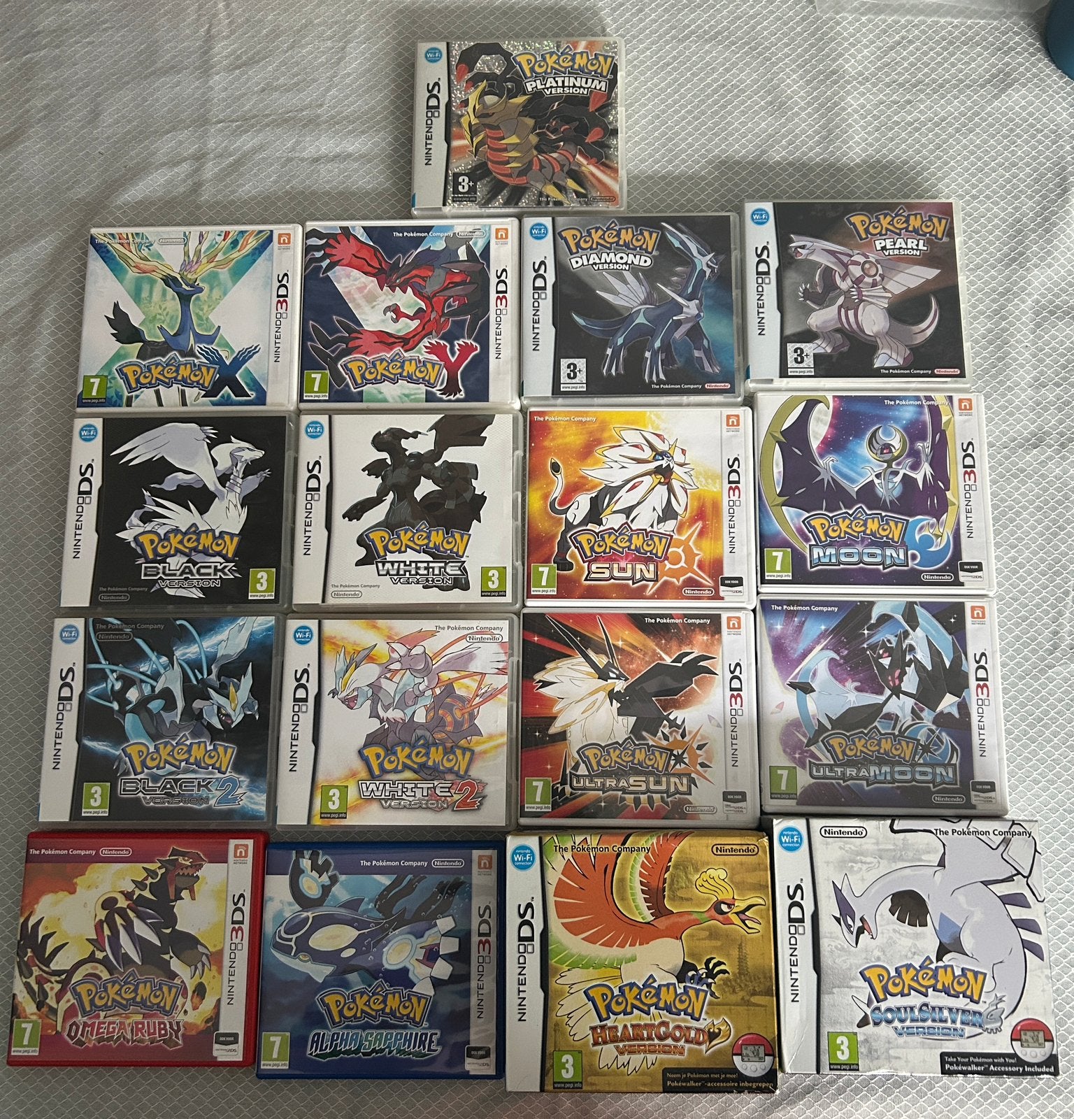 Grote collectie Pokémon games (DS/3DS), Enlèvement, Comme neuf