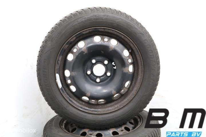 Org 15 inch velgen + winterbanden VW Polo 6R / 6C 6R0601027D, Utilisé, Jante(s)