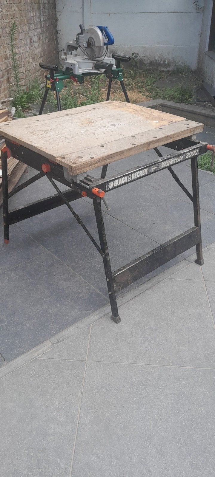 black&decker werkbank, Ophalen, Gebruikt, 70 tot 120 cm, Inklapbaar