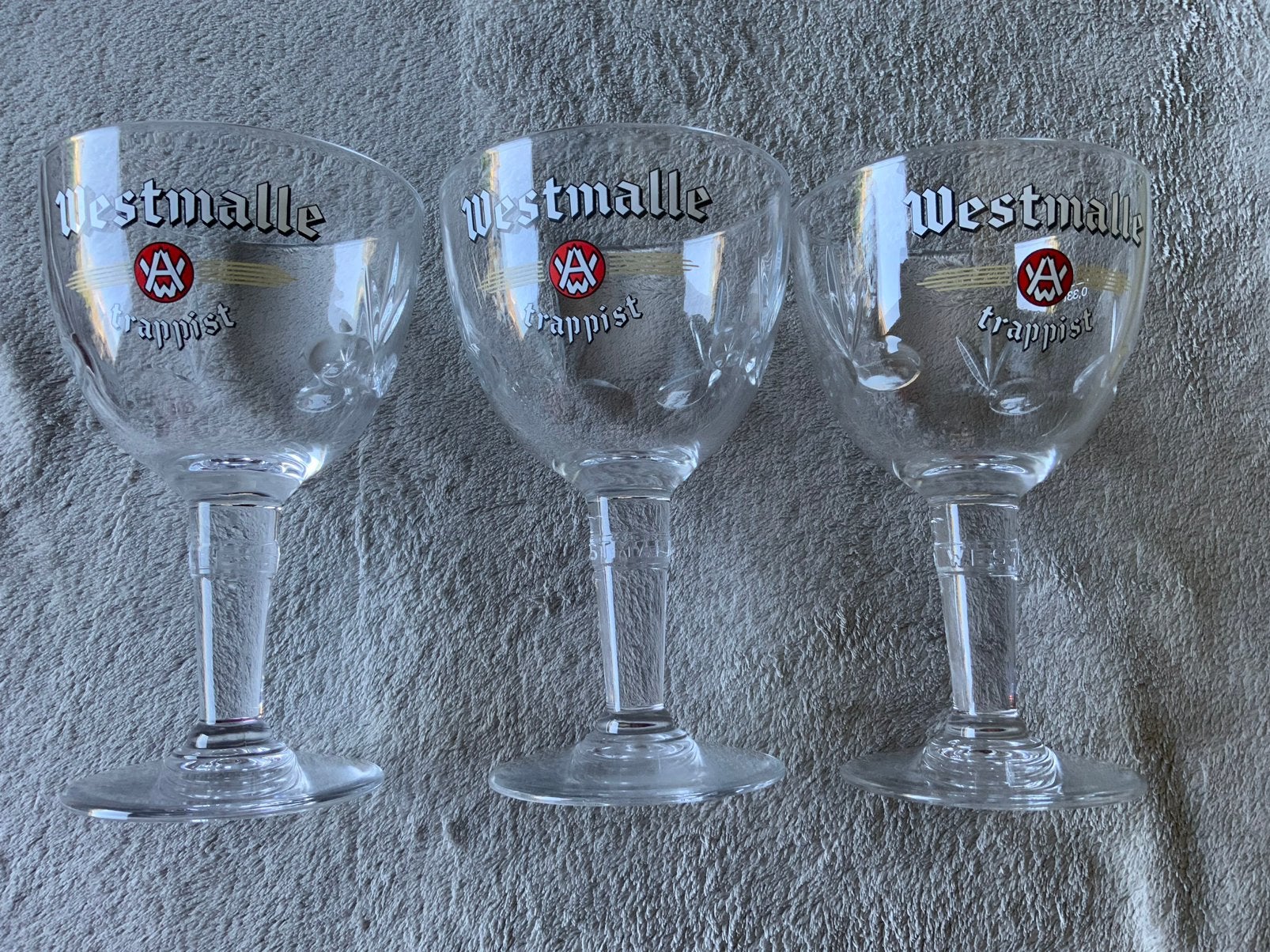 Trio Westmalle. Épi de fleurs, Collections, Enlèvement, Comme neuf, Verre ou Verres