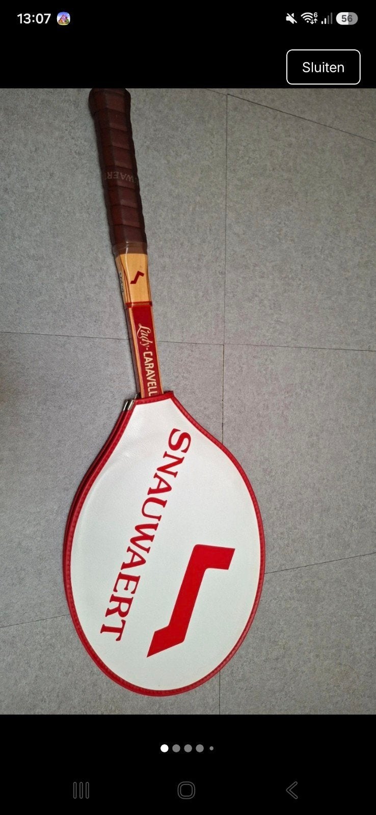 Snauwaert vintage tennisracket nieuw, Ophalen of Verzenden, Nieuw, Racket, Overige merken
