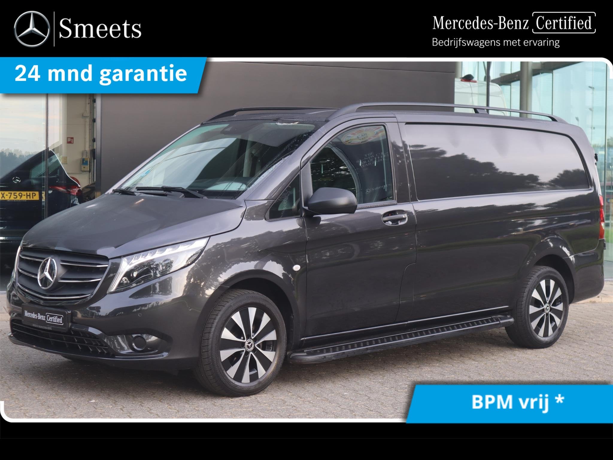 Mercedes-Benz Vito 116 CDI LANG LED LM VELGEN, Auto's, 4 deurs, 4 cilinders, 2500 kg, Zwart