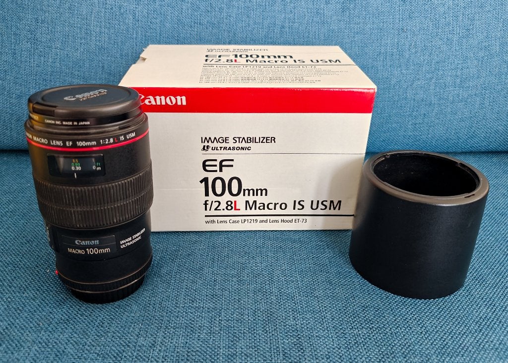 Mooie Canon EF 100mm f/2.8L Macro IS USM lens te koop, Audio, Tv en Foto, Foto | Lenzen en Objectieven, Canon, Ophalen of Verzenden