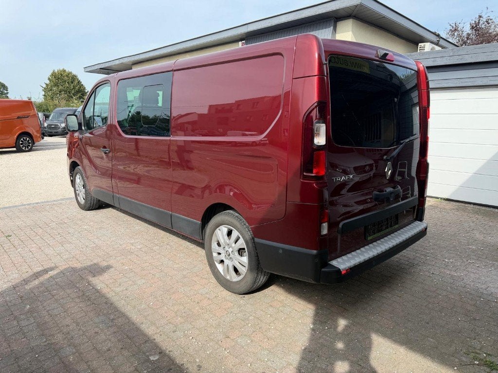 RENAULT TRAFIC *  2.0DCI * DUB CAB * AUT * L2 * 150PK * GPS, Auto's, Renault, Leder, Bedrijf, 5 deurs