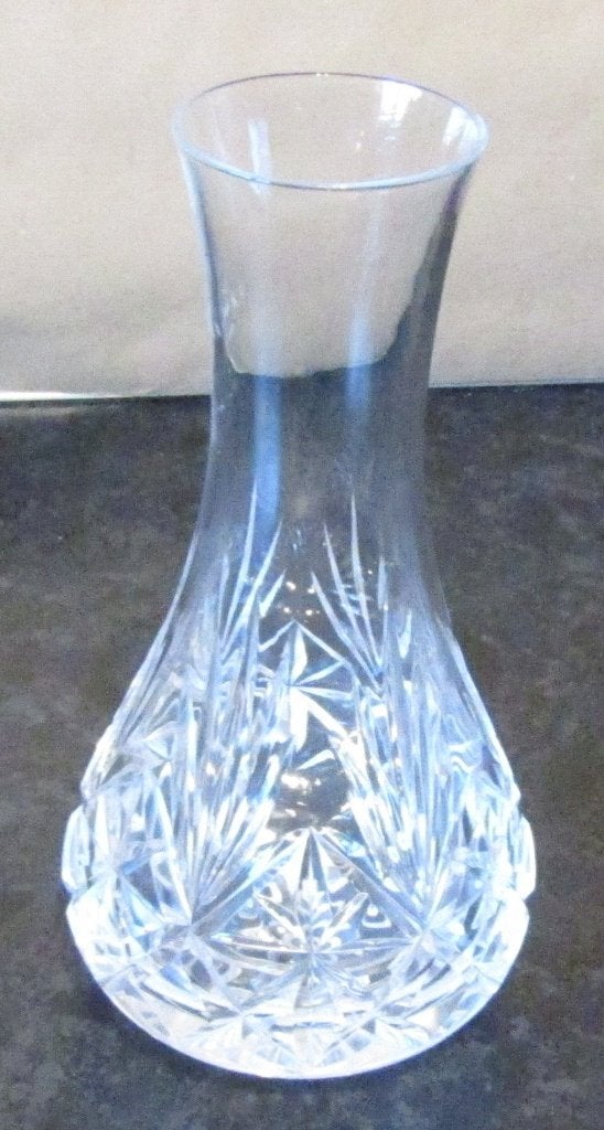 Bohemia kristal bolle bodem vaasje, Ophalen of Verzenden
