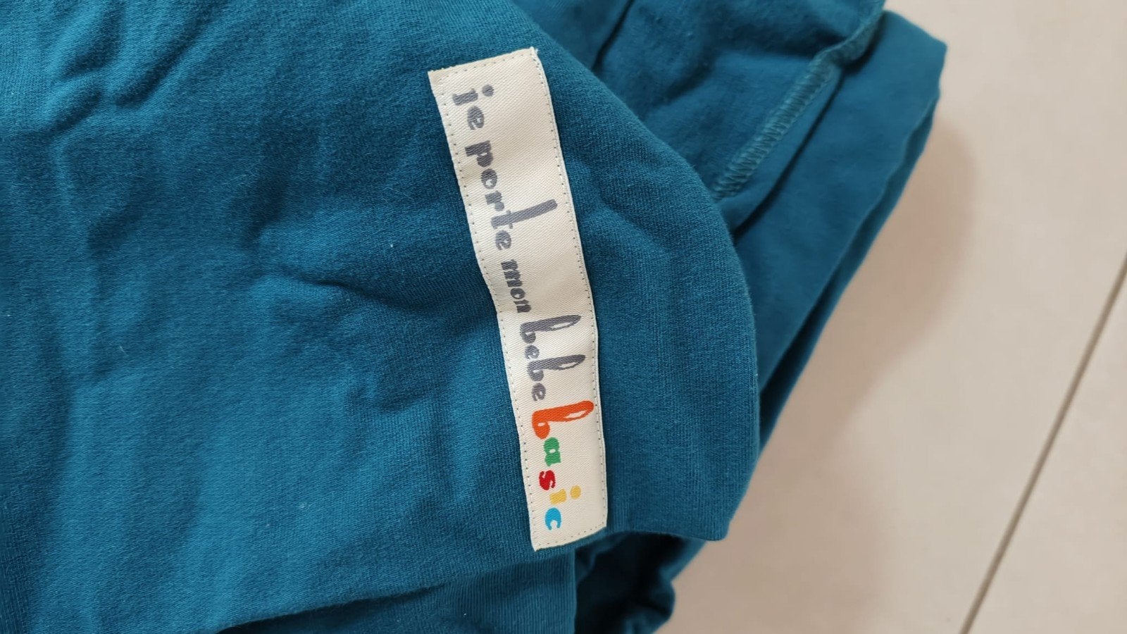 Écharpe de Portage JPMBB - Modèle Basic - Bleu Canard, Enlèvement, Bleu