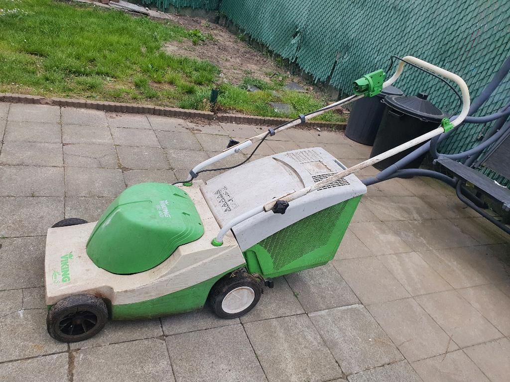 Viking ME 450 Grasmaaier werk Perfect,als heel goed, Ophalen, Viking / Stihl, Elektrische grasmaaier, Opvangzak