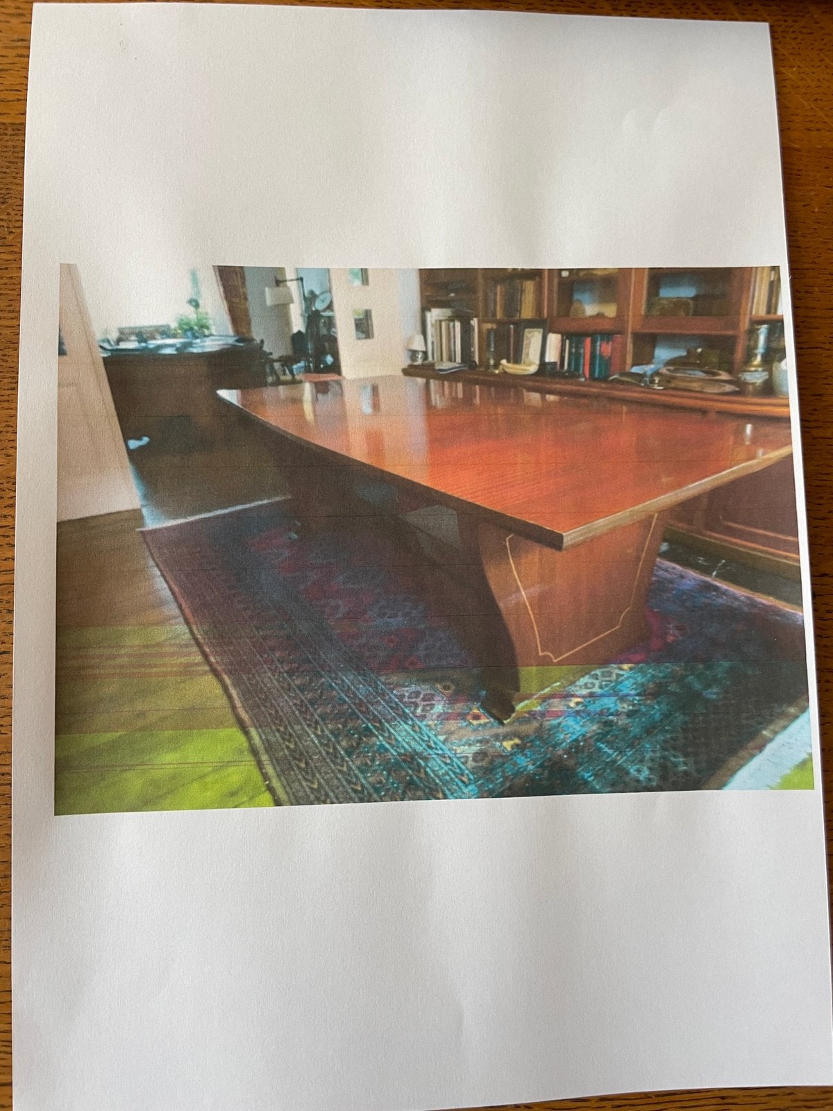 Grote tafel 2,35 x 1,24 m h 0,75 m h 0,75 m jaar 1950-60, Antiek en Kunst, Ophalen