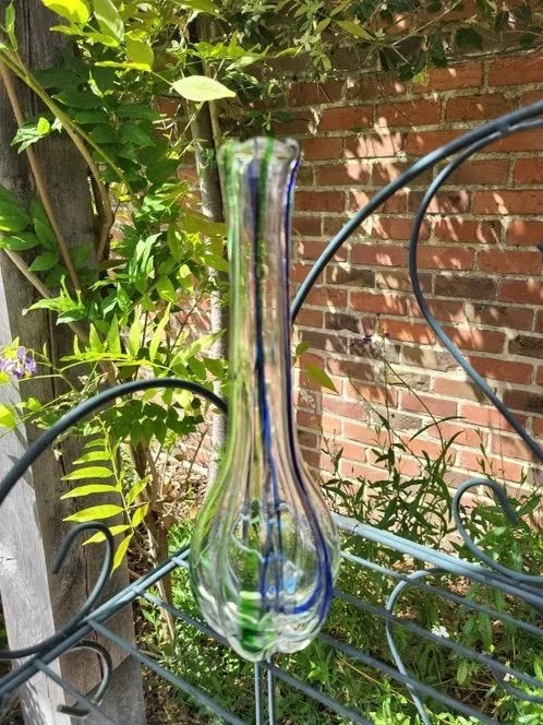 Vase vintage en verre de Murano — Style Archimède Seguso, Enlèvement ou Envoi