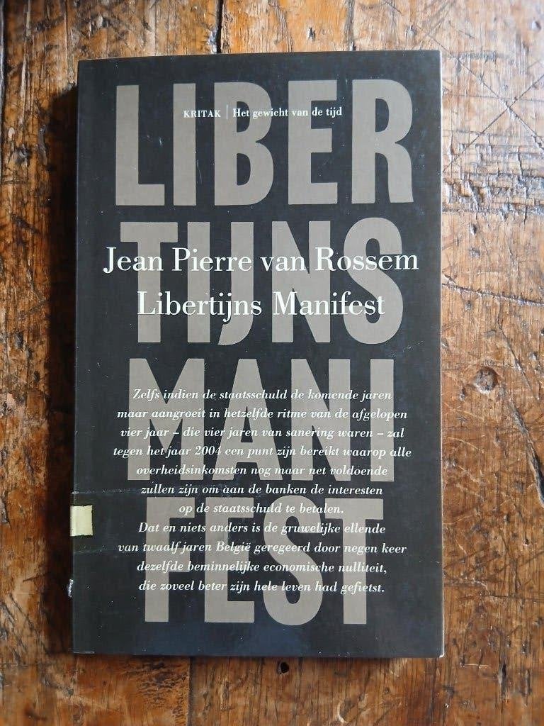 Libertijns manifest - Jean Pierre van Rossum, Ophalen of Verzenden
