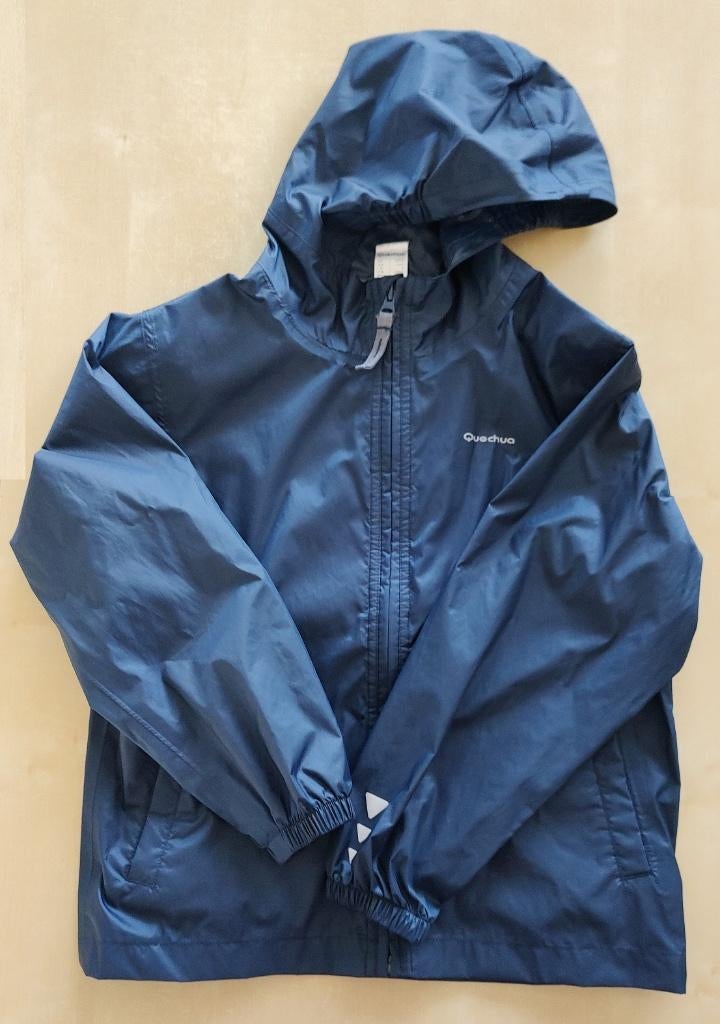 Opvouwbaar regenjasje Quechua donkerblauw, maat 122, Kinderen en Baby's, Kinderkleding | Maat 122, Jongen of Meisje, Ophalen of Verzenden