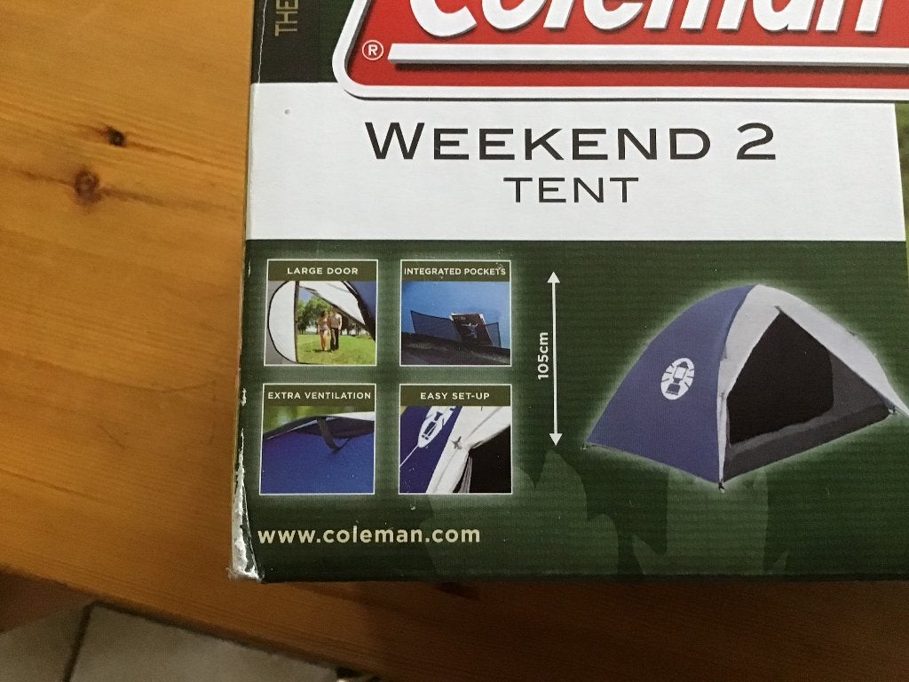 Coleman 2 person tent Weekend., Ophalen, Nieuw, Tot en met 2