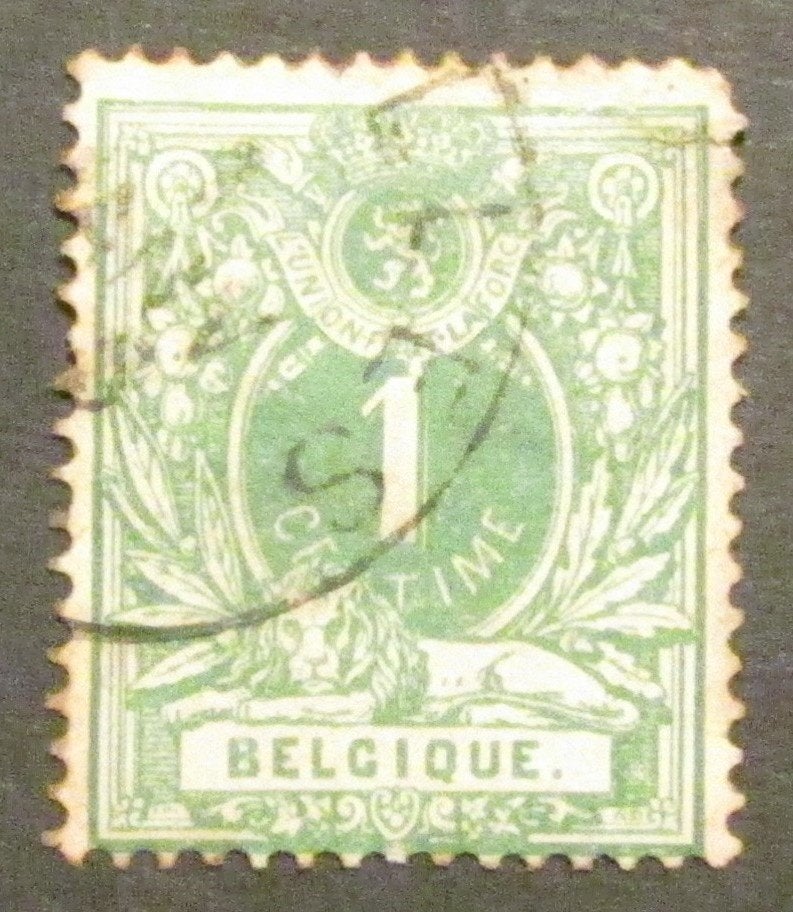 1 cent estampillé par Léopold II à partir de 1869, Enlèvement ou Envoi, Affranchi, Timbre-poste, Autre