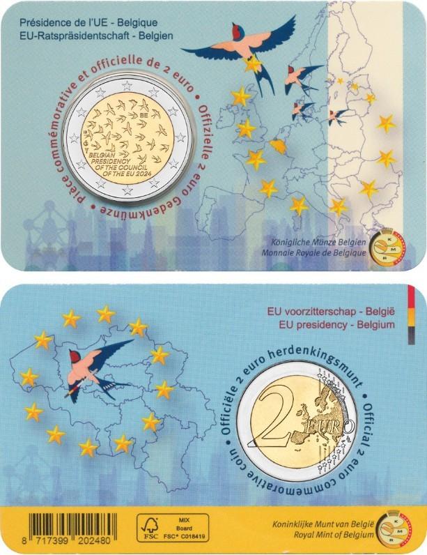 CC 2 euro België 2024 Voorzitter EU Frans, Ophalen of Verzenden, België, 2 euro