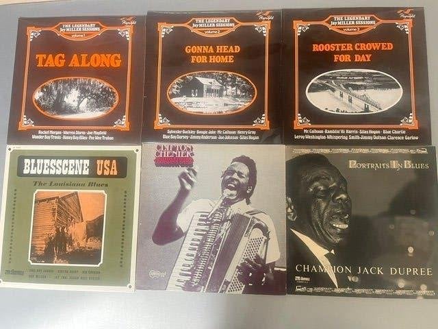 Zes lps; Blues en Zydeco uit Louisiana., Cd's en Dvd's, Vinyl | Jazz en Blues, Ophalen of Verzenden, Zo goed als nieuw, Blues