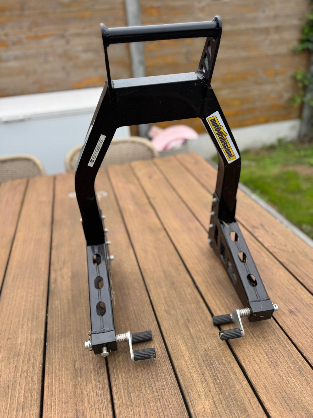 Set paddockstands voor motorfiets – voor- en achterwiel, Motoren, Ophalen, Gebruikt