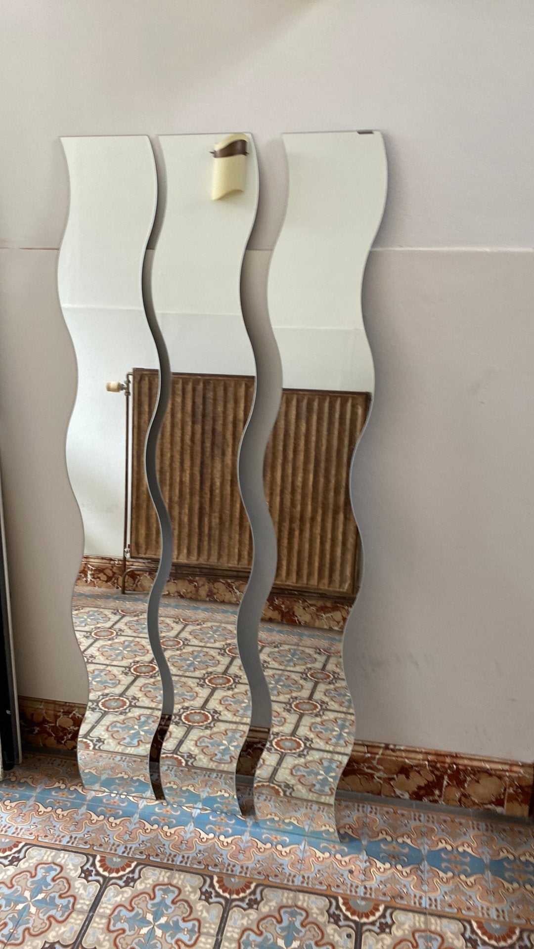 Wandspiegel golf Ikea Krabb Wave, Enlèvement, Comme neuf