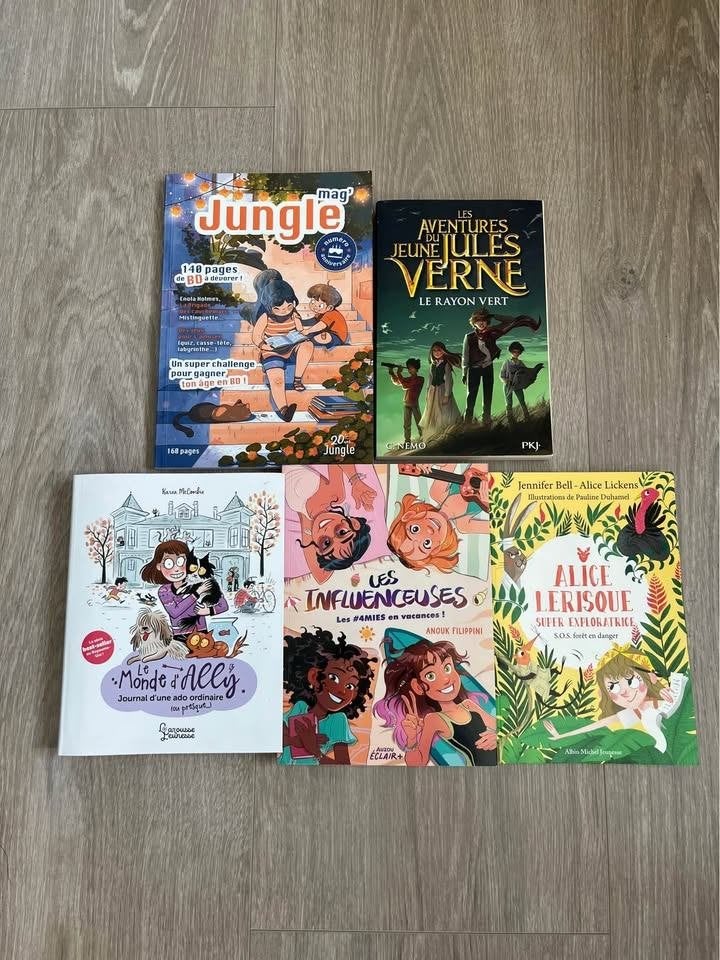 Lot de 5 livres enfant/jeune ado comme neuf (prix achat 55€), Livres, Enlèvement ou Envoi, Comme neuf