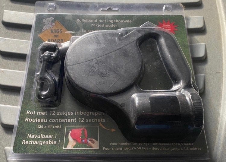 Hondenleiband met ingebouwde zakjeshouder, Animaux & Accessoires, Laisses pour chiens, Enlèvement, Neuf, Laisse pour chien