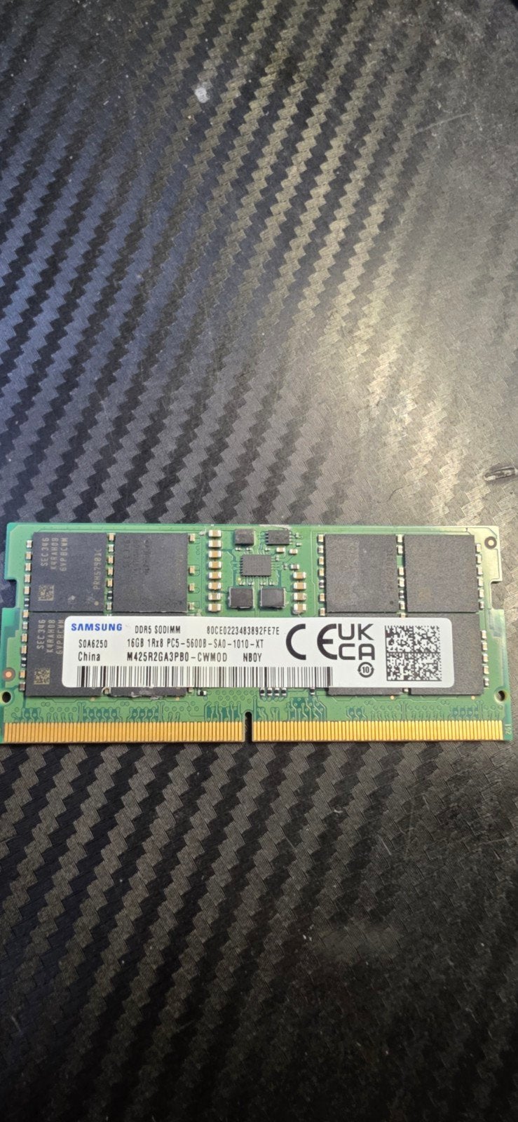 Ram DDR 5 16 gb sodimm 5600 MHz, Computers en Software, RAM geheugen, Ophalen of Verzenden, DDR, Laptop, 16 GB