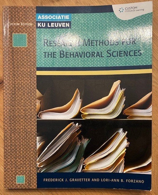 Studieboek: "Research Methods For The Behavioral Sciences", Boeken, Studieboeken en Cursussen, Ophalen of Verzenden, Zo goed als nieuw