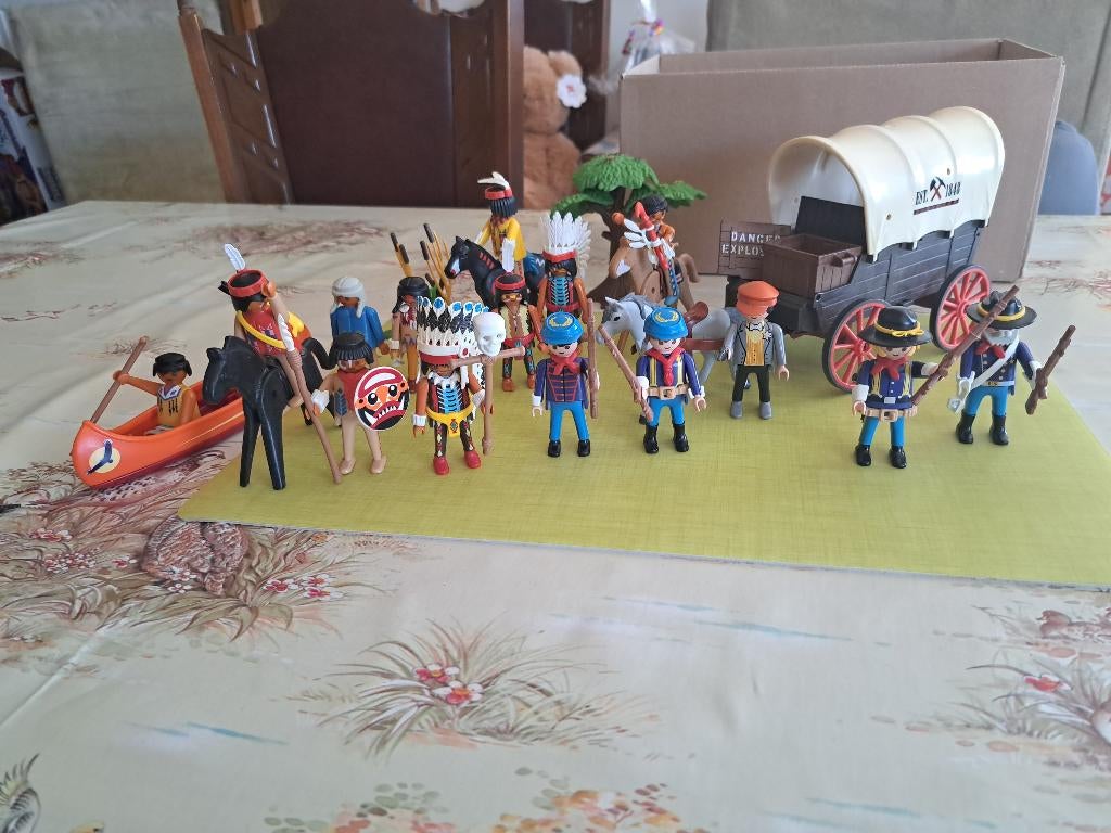 Playmobil western indians kinderspeelgoed, Ophalen of Verzenden, Zo goed als nieuw